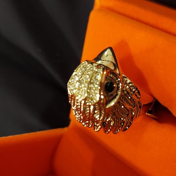 KURT GEIGER LONDON Pave' Crystal Eagle Ring Size 8 - Picture 6 of 6